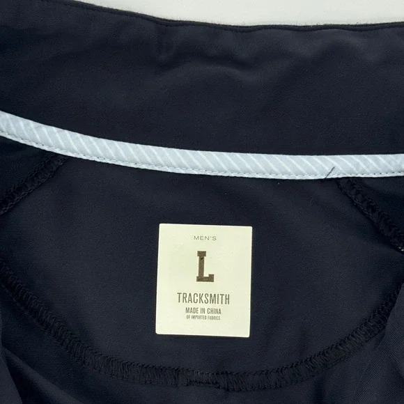 Tracksmith Men's L Black Half Zip Running Pullover Hare Logo Athletic - Picture 6 of 9